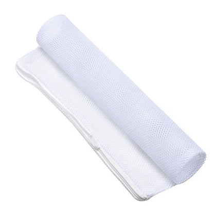 Aquarium Mesh Bags Large Filter Media Bags, 17.8" by 13.5", 4pcs | Plastic Zipper, White Net Bags, For Bio Balls & Ammonia Remover