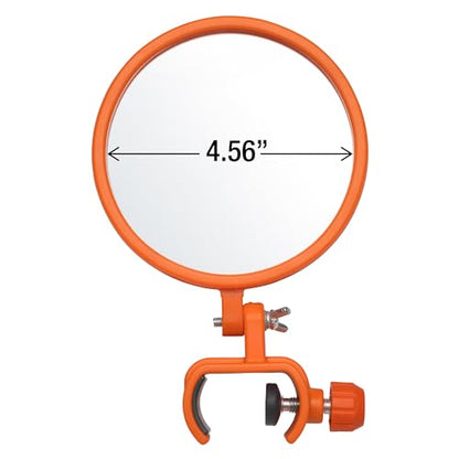 Inspection Mirror for Extension Poles | SEE MORE FROM THE GROUND • DESIGNED FOR EXTENSION POLES • LARGE ADJUSTABLE VIEWING MIRROR • INSPECT-DISCOVER-MONITOR-VERIFY