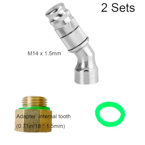 Adjustable Sprayer Nozzle Tips 2 Sets High Pressure Misting Spray Nozzle 1.5mm Aperture