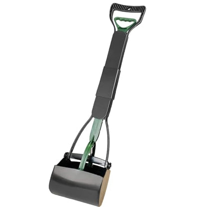 ienjoyed Dog Pooper Scooper for Large Medium & Small Dogs Heavy Duty,Long Handled Dog Poop Scooper for Grass,Durable Dog Poop Pick Up Tool (Dark Green) - color: Dark Green