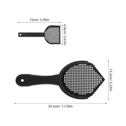 Alasum 2pcs Cat Litter Box Scooper and Reptile Sand Scoop with Fine Sifting Holes, Sturdy Plastic Material, Small and Large Size for Pet Waste Cleaning and Habitat Maintenance