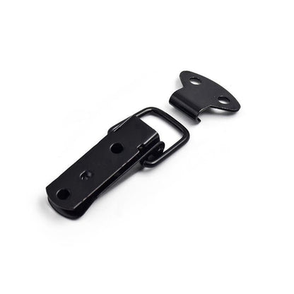 Latch Black Toggle Latch, Steel Spring Loaded Toggle Latch, Black Catch Hasp Clamp Clip Lock with for Cabinet, Wooden Case, Box(4 Pcs)