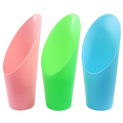 3 Pcs Bonsai Soil Scoops Plastic Garden Shovels | Colorful Mini Potting Scoops, For Plant Succulent, Lightweight and Durable Design, For Easy Gardening and Transplanting Tasks - style: Blue-pink（3pcs）