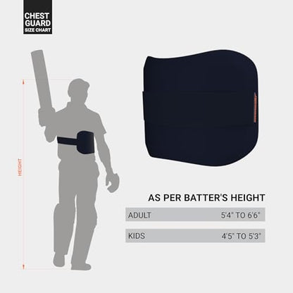 moonwalkr Cricket Chest Guard - color: Blue