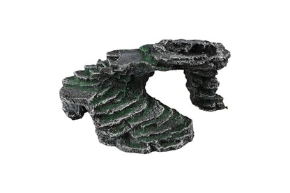 Reptile Hide Cave Turtle Basking Platforms Reptile Terrarium Shale Rock Reptile Habitat Accessories for Aquarium Bearded Dragon