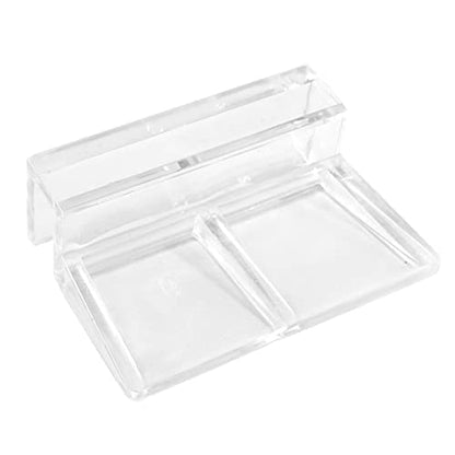 Aquarium Lid Clips, 6MM, 20 Pack | Clear Acrylic, DIY Aquarium Lid Holder, Fish Tank Support, Aquarium Glass Holder - size: 6MM