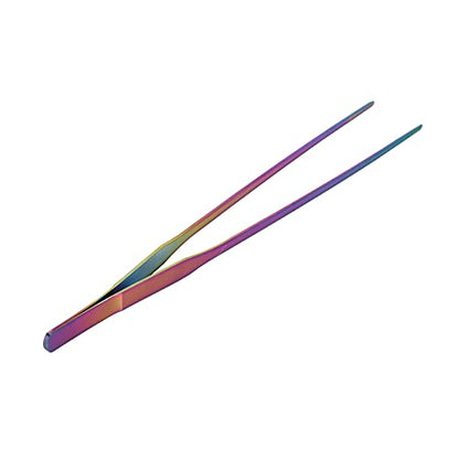 Aquarium Tweezers 27cm – Stainless Steel Feeding Tongs for Plants, Reptiles, Snakes & Lizards, Tool Compatible with Sizes - size: 27cm straight clip