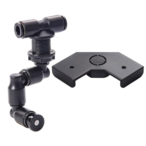 Reptile Mister Connector with 1/4" Fine Mist Nozzles – Stable Fogger System for Terrarium, Vivarium, Paludarium, Amphibians, Plants – Easy Installation on Screens - size: Misting connector with Nozzle