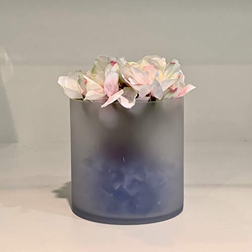 WGV Cylinder Vase, Width 6", Height 6", Frosted Glass Container Terrarium Candle Holder for Wedding Centerpiece, Party Event, Home Office Decor, 1 Piece - size: 6"x6"H FR