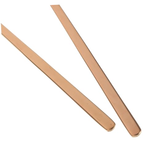 balacoo 2pcs Portable Lizard Food Feeding Spoon Reptile Pet Feeder Small Scoop Pet Supply Comfortable Handle - color: Rose Gold