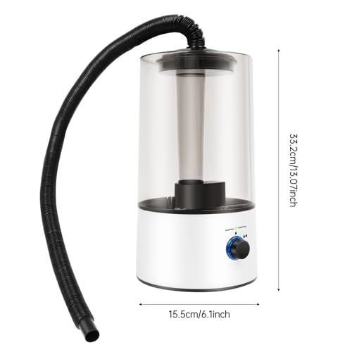 Reptile Humidifier & Fogger 4L Large Capacity Tank Cool Mist Maker with Adjustable Hose, Auto Shut-Off for Terrarium Geckos Snakes Turtles Lizards Frogs