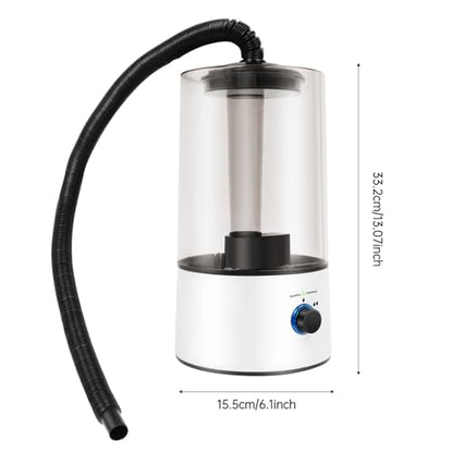 Reptile Humidifier 4L Large Pet Fogger, 3 Spray Levels & Adjustable Hose, Auto Shut-Off, 36dB Quiet, Anti-Dry Burn for Terrarium Geckos Snakes Turtles Frogs