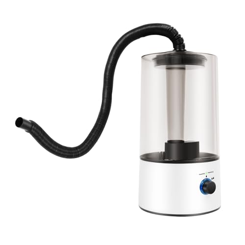 Pet Humidifier, Reptile Fogger With Adjustable Hose Washable Filter Reptile Humidifier With Three Sprays Suitable for Reptile Tank Home and Pet Store