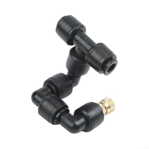 360 Degree Rotating Copper Nozzle Mist Sprayer, Fine Spray Plant Misting System for Rainforest Terrarium, Garden Irrigation and Indoor Outdoor Cooling
