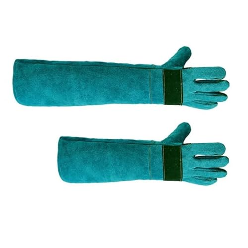 Compatible for Animal Bite Resistant Protective Gloves for Grooming, Bathing, Welding & Reptile Handling - color: Beige