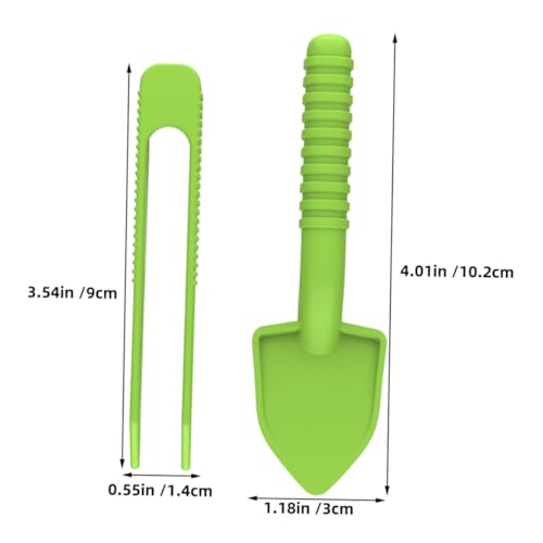 Totority 5Set Ergonomic Poop Scoop Feeding Tools for Easy Terrarium Maintenance for Turtles Snakes and Small Pets