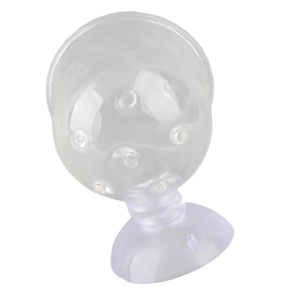 Aquarium Red Worms Feeder Live Insect Container Strong Suction Cup Feed for Small Tropical Fish (Perforated Glass Cup (Nematode Friendly))