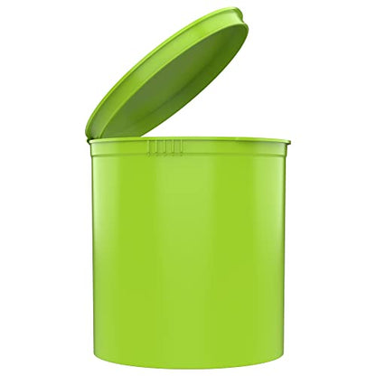 90 Dram CR Plastic Packaging Pop Top Containers - Child Resistant Travel Holder Vial Bottles - 60 qty (Lime Green) - color: Lime Green