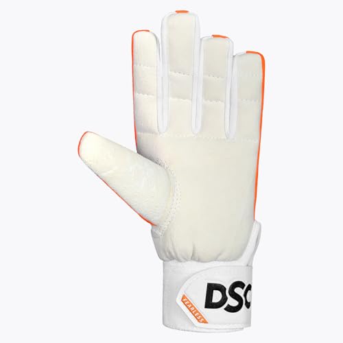 DSC 1501488 Pro Chamios Leather Cricket Wicket Keeping Inner Gloves for Mens | Leather Palm Gloves | Faster Sweat Absorbtion | Comfort Fit | Kit for Men and Boys - size: Boys