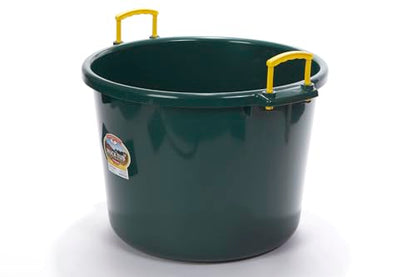 Little Giant® Plastic Muck Tub | Durable & Versatile Utility Bucket with Handles | Muck Bucket | Durable Handles | 70 Quart | Green - color: Green, size: 70 quart