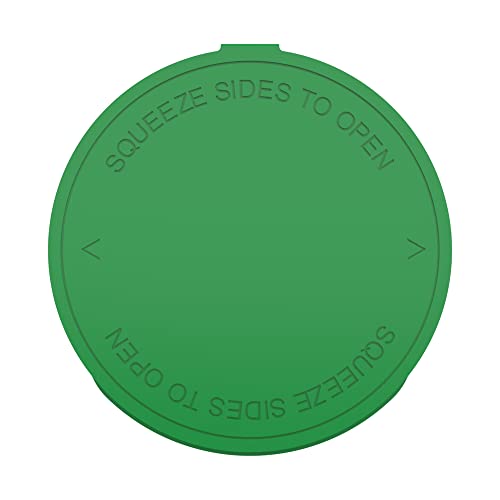 90 Dram CR Plastic Packaging Pop Top Containers - Child Resistant Travel Holder Vial Bottles - 60 qty (Green) - color: Green