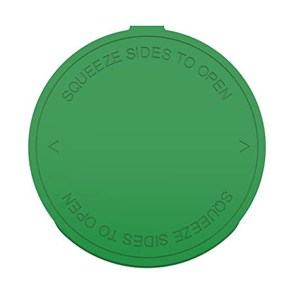 90 Dram CR Plastic Packaging Pop Top Containers - Child Resistant Travel Holder Vial Bottles - 60 qty (Green) - color: Green