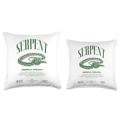 Carpet Python Modern Reptile Keeper Streetwear Throw Pillow - size: 16x16