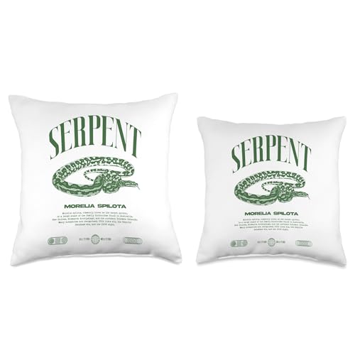 Carpet Python Modern Reptile Keeper Streetwear Throw Pillow - size: 18x18