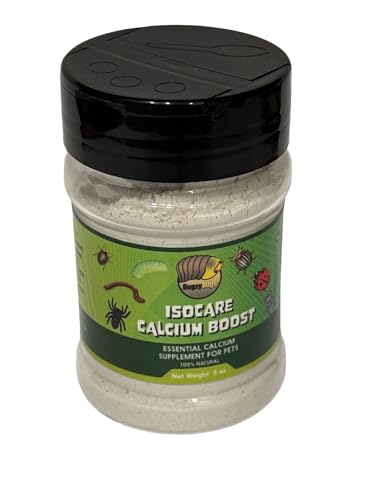 BugzyBugs Isocare Calcium Boost All-Natural Mineral Supplement for Healthy Strong Pet Reptiles, Isopods, Small Bugs