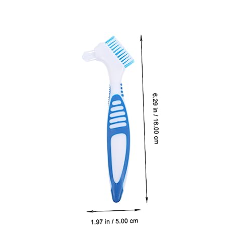 MERRYHAPY 2pcs Portable Turtle Shell Cleaning Brush Efficient Dirt Remover for Aquatic Turtles Compact Design with Dual-Head for Easy Use Enthusiasts - color: Blue