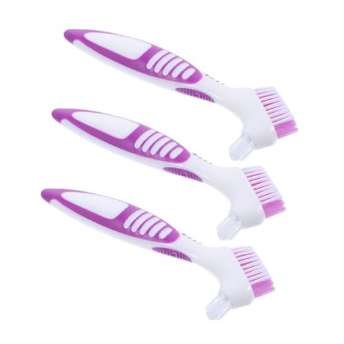 Happyyami 3pcs Turtle Shell Cleaning Brush Flexible and Mud Brush for Turtles Aquatic and Terrestrial Use Promotes Pet Health for Shell and Tank Cleaning - color: Violet