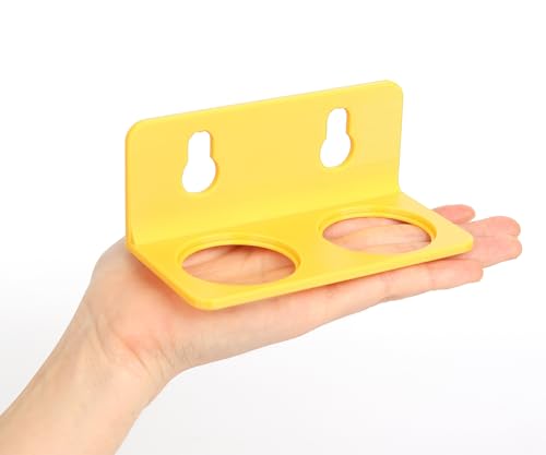 Crested Gecko Feeding Ledge with 10PCS Gecko Food Water Dish - color: Yellow