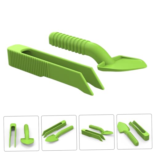 VICASKY 5set Reptile Cleaning Tools Poop Scooper and Feeding Tweezers for Terrarium Care of Turtles Lizards Snakes and Small Pets