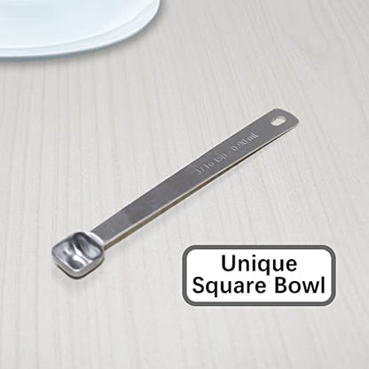 1PCS 3/16tsp(0.9ml) Tiny Measuring Spoon, Small Teaspoon for Tiny Amounts | High Precision, Food-Grade Stainless Steel, ‌Rust-Free, Dishwasher-Safe, Easy-Read Markings, Multi-Purpose, Sturdy & Durable - size: 3/16tsp|1/16tbsp|0.9ml