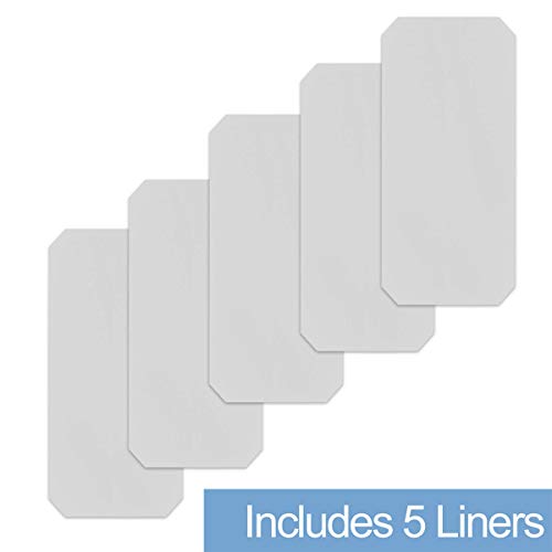 BRIAN & DANY Wire Shelf Liner, Heavy Duty Shelf Liners for Wire Shelving, Waterproof Shelf Mats, Set of 5 (14-Inch-by-36-Inch) - color: Transparent, size: 14"x 36"