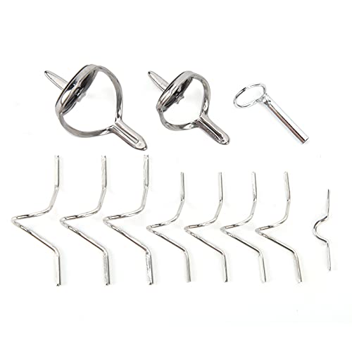 VGEBY Fly Rod Set,Fly Fishing Angling Repair Tool Stainless Steel Strong Double Buckle Ring Different Size Fishing Accessories