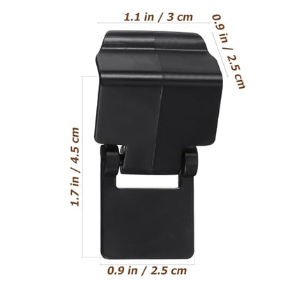 IMIKEYA 6pcs Reptile Glass Tank Lock Buckles, Turtle Terrarium Lid Clips, Anti-Escape Latch for Feeding Tanks, Black