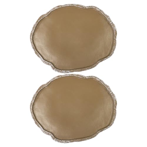 2Pcs Reptiles Water Dish Resin Pet Food Feeding Bowls Lizard Tortoise Turtle Food and Water Bowls Reptile Supplies Resin Brown Compact and Light Material Design Easy to Use, 2 PCS