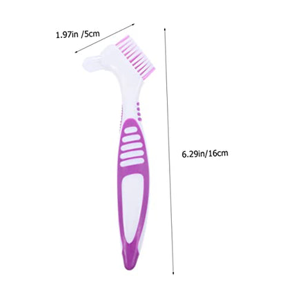 MERRYHAPY 2pcs Turtle Shell Cleaning Brush for Turtle Shells Aquatic Tortoises Safe Multi-Functional Brush Water Bowl Cleaning - color: Purple
