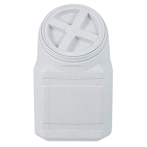 Vittles Vault Traditional Pet Food Storage Container For Dog Kibbles/Bird Seed/Oatmeal/Rice/Flour/Cereal, BPA Free Plastic, Sealed Airtight For Cat Food, Up To 40 lb, Made in USA, With Scoop, Gray - size: 40 Pounds