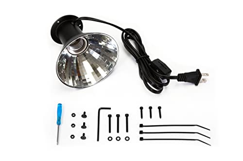 Reptile Mini-Ceramic Heat Emitter Dome Fixture with 54" AC Cord and Switch