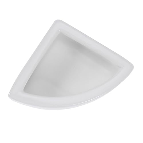 BESPORTBLE 1pc Reptile Feeding Bowl Ceramic Basin for Lizard Turtle Pets Escape Feeder Dish Non- Design White for Food Water Storage