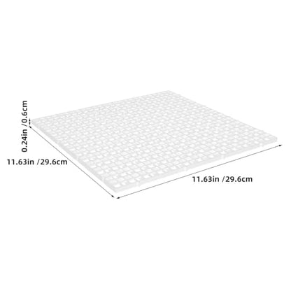 Zerodeko 1 Set Terrarium/Aquarium Screen Lid - Plastic Grid Tank Top Cover with 6 Support Clips - DIY Cut-to-Size Replacement Canopy - Helps Prevent Jumping, Allows Airflow & Light