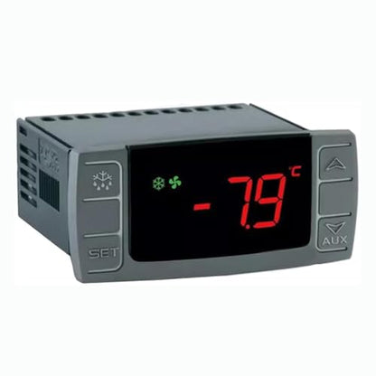 XR06CX-5N4C7 Digital Temperature Thermostat Controller,230V/50-60Hz 3 Relays Compressor Fan Defrost Cycles with NTC Probes for Refrigerators Freezers Coolers Cold Storage