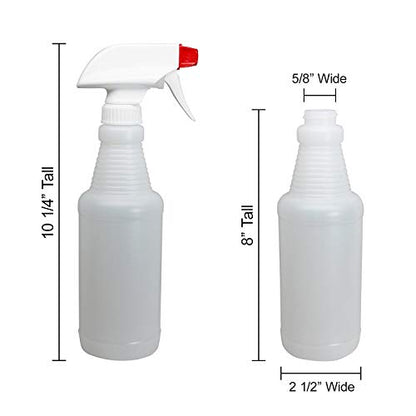 Pinnacle Mercantile Plastic Spray Bottles Leak Proof Technology Empty 16 oz Value Pack of 64 Made In USA - size: 16 Oz, 64 Pack