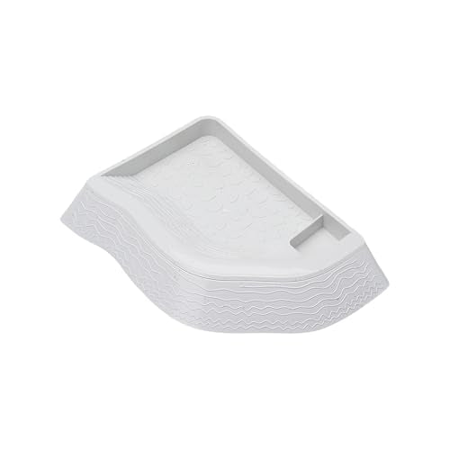 Design Turtles Bathing Pool and Food Reptiles Habitats Essential Safe and Easy Maintenances for Small Animal Turtle Bath Bowl Feeding Bowl Split Design - color: marble color
