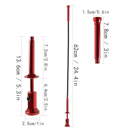 Telescopic Inspection Mirror with LED Light 20lb Telescopic Magnetic Pickup Tool Magnets Extendable Mechanic Tool for Automotive and Shower Use,Mirror on a Stick - style: Model-002