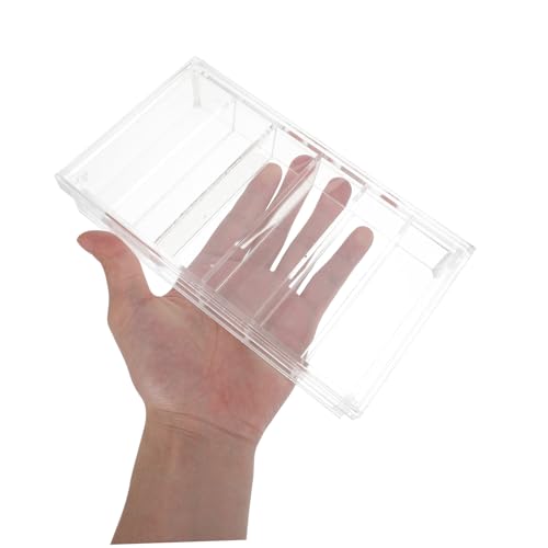 Ipetboom Acrylic Incubation Box with Lid, 6-Compartment Laboratory Storage Tray for Fish Fry Hatching, Small Animal Breeding, and Specimen Observation