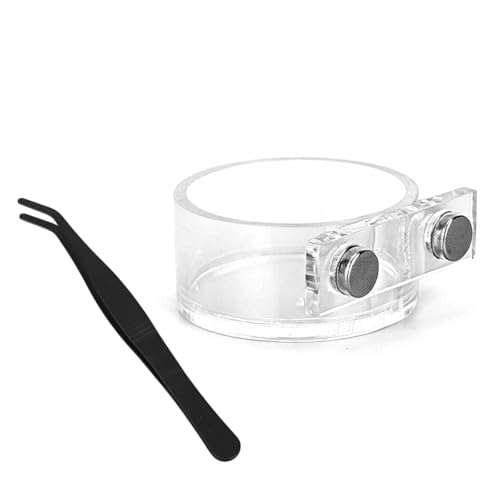 Jumping Spider Feeding Dish Set, Magnetic Water Bowl Dispenser Feeding Food Dish with Reptile Tweezers Jumping Spider Enclosure Accessories Kit for Tarantula Mantis Small Reptiles Pets