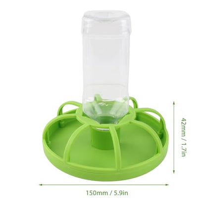 Reptile Water Dispenser, PP Gravity Water Bottle Automatic Feeder with Removable Top and Smooth Edges, Self Refilling Station for Lizard Tortoise Chameleon (Large) - size: Large
